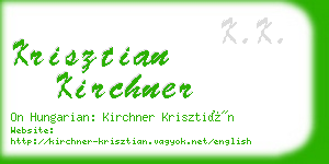 krisztian kirchner business card